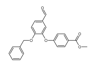 4-benzyloxy-3-(4-methoxycarbonylphenoxy)benzaldehyde Structure