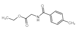 ethyl 2-[(4-methylbenzoyl)amino]acetate structure