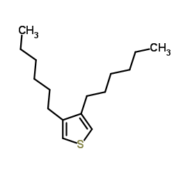 3,4-Dihexylthiophene structure