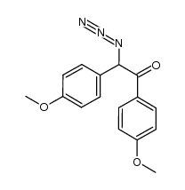 2-azido-1,2-bis(4-methoxyphenyl)ethanone Structure