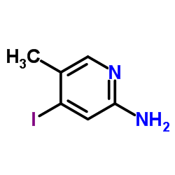 4-碘-5-甲基吡啶-2-胺结构式