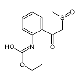 ethyl N-[2-(2-methylsulfinylacetyl)phenyl]carbamate Structure
