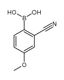 2-Cyano-4-methoxyphenylboronic acid Structure