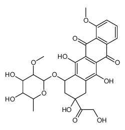 7(O)-(6-Deoxy-2-O-methyl-alpha-L-talopyranosyl)adriamycinone结构式