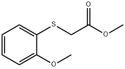 Methyl 2-[(2-methoxyphenyl)sulfanyl]acetate structure