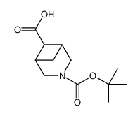 3-[(2-methylpropan-2-yl)oxycarbonyl]-3-azabicyclo[3.1.1]heptane-6-carboxylic acid结构式
