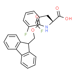 (S)-2-((((9H-芴-9-基)甲氧基)羰基)氨基)-3-(2,3-二氟苯基)丙酸结构式