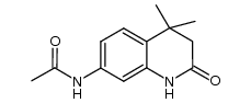 N-(4,4-dimethyl-2-oxo-1,2,3,4-tetrahydro-quinolin-7-yl)-acetamide结构式