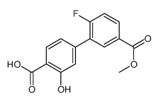 4-(2-fluoro-5-methoxycarbonylphenyl)-2-hydroxybenzoic acid结构式