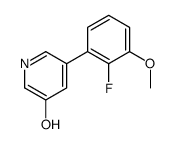 5-(2-fluoro-3-methoxyphenyl)pyridin-3-ol结构式