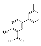 2-amino-5-(3-methylphenyl)pyridine-3-carboxylic acid结构式