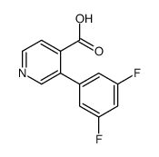 3-(3,5-difluorophenyl)pyridine-4-carboxylic acid Structure