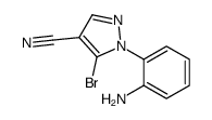 1-(2-AMINOPHENYL)-5-BROMO-1H-PYRAZOLE-4-CARBONITRILE structure