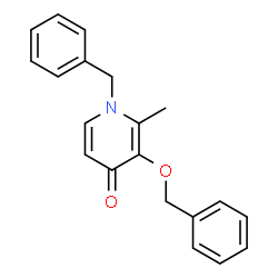 1-Benzyl-3-(benzyloxy)-2-methyl-4(1H)-pyridinone结构式