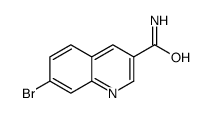 7-溴喹啉-3-甲酰胺结构式