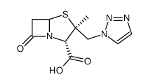 2α-methyl-2β-(1,2,3-triazol-1-yl)methylpenam-3α-carboxylic acid Structure