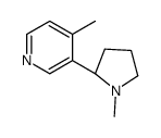 4-methyl-3-[(2S)-1-methylpyrrolidin-2-yl]pyridine Structure