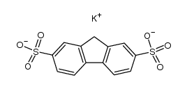 9H-fluorene-2,7-disulfonic acid dipotassium salt Structure