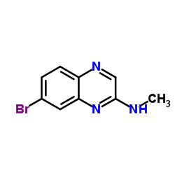 7-Bromo-N-methyl-2-quinoxalinamine Structure