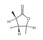 (3S,4R,5S)-4-iodo-3,5-dimethyldihydrofuran-2(3H)-one Structure