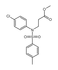 methyl N-tosyl-3-(4-chloroanilino)propionate结构式