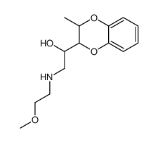 α-[[(2-Methoxyethyl)amino]methyl]-3-methyl-1,4-benzodioxane-2-methanol结构式