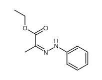 ethyl α-(Z-phenylhydrazono)propionate结构式