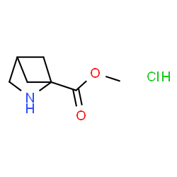 2-Aza-bicyclo[2.1.1]hexane-1-carboxylic acid methyl ester hydrochloride Structure