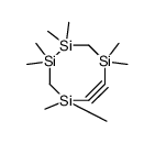 1,1,2,2,4,4,7,7-octamethyl-1,2,4,7-tetrasilacyclooct-5-yne结构式