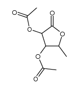 3,4-diacetoxy-5-methyl-dihydro-furan-2-one结构式