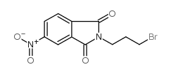2-(3-溴丙基)-5-硝基异吲哚烷-1,3-二酮结构式