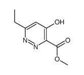 Methyl 6-ethyl-4-hydroxy-3-pyridazinecarboxylate结构式