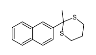 2-methyl-2-naphthalen-2-yl-1,3-dithiane Structure