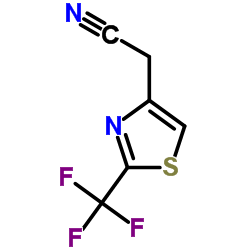 [2-(Trifluoromethyl)-1,3-thiazol-4-yl]acetonitrile结构式