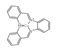 Copper,[[2,2'-[1,2-phenylenebis[(nitrilo-kN)methylidyne]]bis[phenolato-kO]](2-)]-, (SP-4-2)-结构式