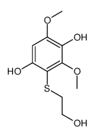 2-(2-hydroxyethylsulfanyl)-3,5-dimethoxybenzene-1,4-diol Structure