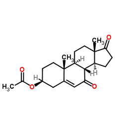(3β)-7,17-Dioxoandrost-5-en-3-yl acetate structure