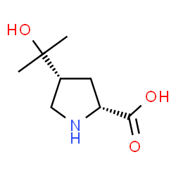 D-Proline, 4-(1-hydroxy-1-methylethyl)-, cis- (9CI) Structure