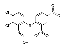 N-[2,3-dichloro-6-(2,4-dinitrophenyl)sulfanylphenyl]formamide结构式