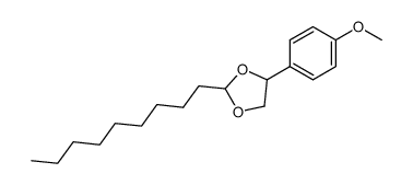 4-(4-methoxyphenyl)-2-nonyl-1,3-dioxolane结构式