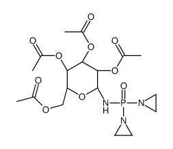 [(2R,3R,4S,5R,6R)-3,4,5-triacetyloxy-6-[bis(aziridin-1-yl)phosphorylamino]oxan-2-yl]methyl acetate结构式