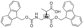 DI-FMOC-N-ALPHA-AMINOMETHYL-L-ALANINE结构式