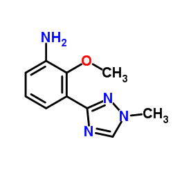 2-Methoxy-3-(1-methyl-1H-1,2,4-triazol-3-yl)aniline structure