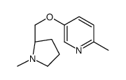 2-methyl-5-[[(2S)-1-methylpyrrolidin-2-yl]methoxy]pyridine结构式