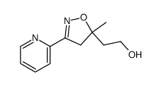 5-(2-hydroxyethyl)-5-methyl-3-(pyrid-2-yl)-Δ2-isoxazoline Structure