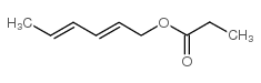 2,4-Hexadien-1-ol,1-propanoate structure