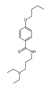 p-Butoxy-N-[3-(diethylamino)propyl]thiobenzamide Structure