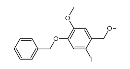 (4-benzyloxy-2-iodo-5-methoxyphenyl)methanol Structure