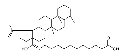 11-[[(1R,3aS,5aR,5bR,7aS,11aS,11bR,13aR,13bR)-5a,5b,8,8,11a-pentamethyl-1-prop-1-en-2-yl-1,2,3,4,5,6,7,7a,9,10,11,11b,12,13,13a,13b-hexadecahydrocyclopenta[a]chrysene-3a-carbonyl]amino]undecanoic acid结构式