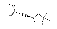 methyl (R)-4,5-di-O-isopropylidene-4,5-dihydroxy-2-butynoate Structure
